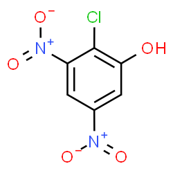 ChemSpider 2D Image | 2-Chloro-3,5-dinitrophenol | C6H3ClN2O5