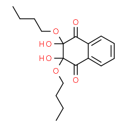 ChemSpider 2D Image | 2,3-Dibutoxy-2,3-dihydroxy-2,3-dihydro-1,4-naphthalenedione | C18H24O6