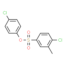 ChemSpider 2D Image | 4-Chlorophenyl 4-chloro-3-methylbenzenesulfonate | C13H10Cl2O3S