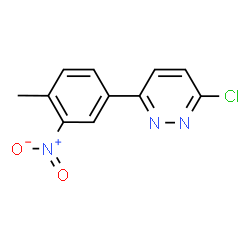 ChemSpider 2D Image | 3-Chloro-6-(4-methyl-3-nitrophenyl)pyridazine | C11H8ClN3O2