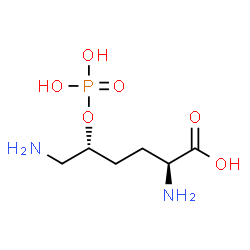 ChemSpider 2D Image | (5R)-5-(Phosphonooxy)-L-lysine | C6H15N2O6P