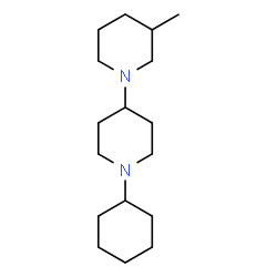 ChemSpider 2D Image | 1'-Cyclohexyl-3-methyl-1,4'-bipiperidine | C17H32N2