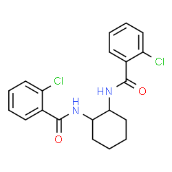 ChemSpider 2D Image | N,N'-1,2-Cyclohexanediylbis(2-chlorobenzamide) | C20H20Cl2N2O2