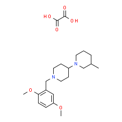 ChemSpider 2D Image | 1'-(2,5-Dimethoxybenzyl)-3-methyl-1,4'-bipiperidine ethanedioate (1:1) | C22H34N2O6