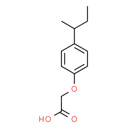 ChemSpider 2D Image | P-SEC-BUTYLPHENOXYACETIC ACID | C12H16O3