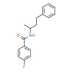 ChemSpider 2D Image | 4-Fluoro-N-(4-phenyl-2-butanyl)benzamide | C17H18FNO