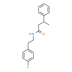 ChemSpider 2D Image | N-[2-(4-Fluorophenyl)ethyl]-3-phenylbutanamide | C18H20FNO