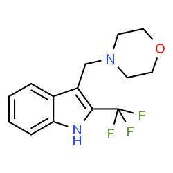 ChemSpider 2D Image | 3-(4-Morpholinylmethyl)-2-(trifluoromethyl)-1H-indole | C14H15F3N2O