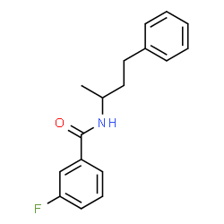 ChemSpider 2D Image | 3-Fluoro-N-(4-phenyl-2-butanyl)benzamide | C17H18FNO