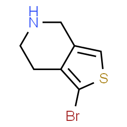 ChemSpider 2D Image | 1-Bromo-4,5,6,7-tetrahydrothieno[3,4-c]pyridine | C7H8BrNS