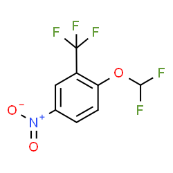 ChemSpider 2D Image | 1-(Difluoromethoxy)-4-nitro-2-(trifluoromethyl)benzene | C8H4F5NO3