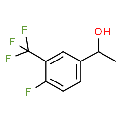 ChemSpider 2D Image | 1-[4-Fluoro-3-(trifluoromethyl)phenyl]ethanol | C9H8F4O