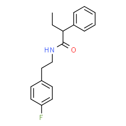 ChemSpider 2D Image | N-[2-(4-Fluorophenyl)ethyl]-2-phenylbutanamide | C18H20FNO
