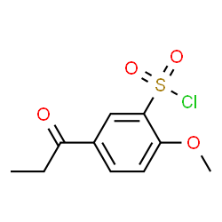 ChemSpider 2D Image | 2-Methoxy-5-propionylbenzenesulfonyl chloride | C10H11ClO4S