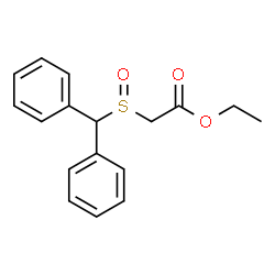 ChemSpider 2D Image | Ethyl [(diphenylmethyl)sulfinyl]acetate | C17H18O3S