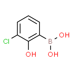 ChemSpider 2D Image | 3-CHLORO-2-HYDROXYPHENYL BORONIC ACID | C6H6BClO3