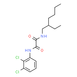 ChemSpider 2D Image | N-(2,3-Dichlorophenyl)-N'-(2-ethylhexyl)ethanediamide | C16H22Cl2N2O2