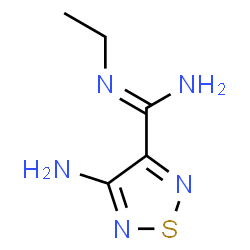 ChemSpider 2D Image | 4-Amino-N-ethyl-1,2,5-thiadiazole-3-carboximidamide | C5H9N5S