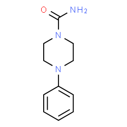 ChemSpider 2D Image | 4-Phenyl-1-piperazinecarboxamide | C11H15N3O
