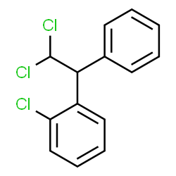 ChemSpider 2D Image | 1-Chloro-2-(2,2-dichloro-1-phenylethyl)benzene | C14H11Cl3