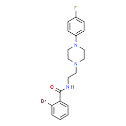 ChemSpider 2D Image | 2-Bromo-N-{2-[4-(4-fluorophenyl)-1-piperazinyl]ethyl}benzamide | C19H21BrFN3O