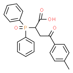 ChemSpider 2D Image | 2-(Diphenylphosphoryl)-4-(4-methylphenyl)-4-oxobutanoic acid | C23H21O4P