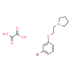 ChemSpider 2D Image | 1-[2-(3-Bromophenoxy)ethyl]pyrrolidine ethanedioate (1:1) | C14H18BrNO5