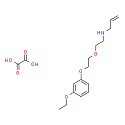 ChemSpider 2D Image | N-{2-[2-(3-Ethoxyphenoxy)ethoxy]ethyl}-2-propen-1-amine ethanedioate (1:1) | C17H25NO7