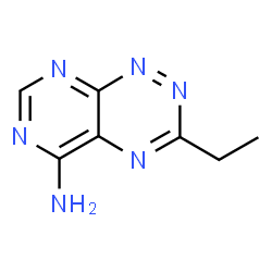 ChemSpider 2D Image | 3-Ethylpyrimido[5,4-e][1,2,4]triazin-5-amine | C7H8N6