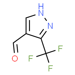 ChemSpider 2D Image | 3-(Trifluoromethyl)-1H-pyrazole-4-carbaldehyde | C5H3F3N2O