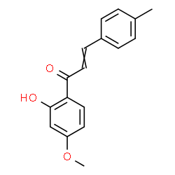 ChemSpider 2D Image | 1-(2-Hydroxy-4-methoxyphenyl)-3-(4-methylphenyl)-2-propen-1-one | C17H16O3