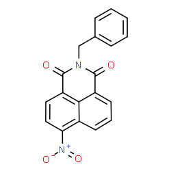 ChemSpider 2D Image | 2-Benzyl-6-nitro-benzo[de]isoquinoline-1,3-dione | C19H12N2O4