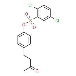ChemSpider 2D Image | 4-(3-Oxobutyl)phenyl 2,5-dichlorobenzenesulfonate | C16H14Cl2O4S