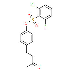 ChemSpider 2D Image | 4-(3-Oxobutyl)phenyl 2,6-dichlorobenzenesulfonate | C16H14Cl2O4S