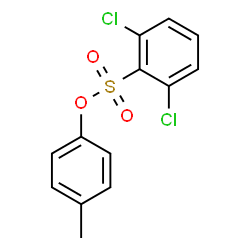 ChemSpider 2D Image | 4-Methylphenyl 2,6-dichlorobenzenesulfonate | C13H10Cl2O3S
