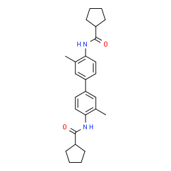 ChemSpider 2D Image | N,N'-(3,3'-Dimethyl-4,4'-biphenyldiyl)dicyclopentanecarboxamide | C26H32N2O2