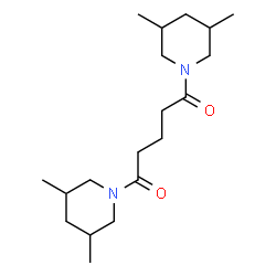 ChemSpider 2D Image | 1,5-Bis(3,5-dimethyl-1-piperidinyl)-1,5-pentanedione | C19H34N2O2