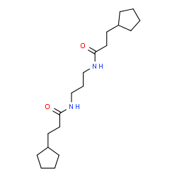 ChemSpider 2D Image | N,N'-1,3-Propanediylbis(3-cyclopentylpropanamide) | C19H34N2O2