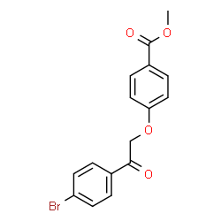 ChemSpider 2D Image | Methyl 4-[2-(4-bromophenyl)-2-oxoethoxy]benzoate | C16H13BrO4