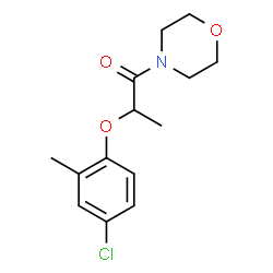 ChemSpider 2D Image | 2-(4-Chloro-2-methylphenoxy)-1-(4-morpholinyl)-1-propanone | C14H18ClNO3