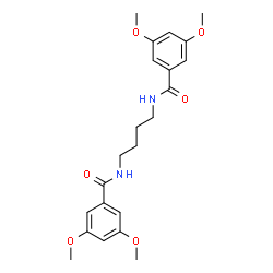 ChemSpider 2D Image | N,N'-1,4-Butanediylbis(3,5-dimethoxybenzamide) | C22H28N2O6