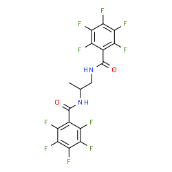 ChemSpider 2D Image | N,N'-1,2-Propanediylbis(2,3,4,5,6-pentafluorobenzamide) | C17H8F10N2O2