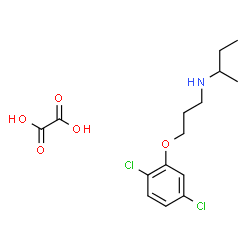 ChemSpider 2D Image | N-[3-(2,5-Dichlorophenoxy)propyl]-2-butanamine ethanedioate (1:1) | C15H21Cl2NO5