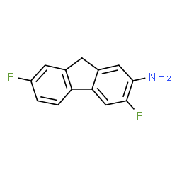 ChemSpider 2D Image | 3,7-difluoro-9H-fluoren-2-amine | C13H9F2N