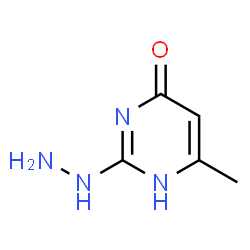 ChemSpider 2D Image | 2-Hydrazino-6-methyl-4-pyrimidinol | C5H8N4O