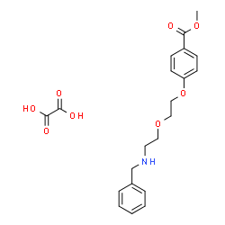 ChemSpider 2D Image | Methyl 4-{2-[2-(benzylamino)ethoxy]ethoxy}benzoate ethanedioate (1:1) | C21H25NO8