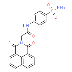 ChemSpider 2D Image | 2-(1,3-Dioxo-1H-benzo[de]isoquinolin-2(3H)-yl)-N-(4-sulfamoylphenyl)acetamide | C20H15N3O5S