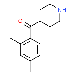 ChemSpider 2D Image | (2,4-Dimethylphenyl)(4-piperidinyl)methanone | C14H19NO