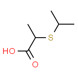 ChemSpider 2D Image | 2-(Isopropylsulfanyl)propanoic acid | C6H12O2S