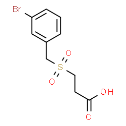 ChemSpider 2D Image | 3-[(3-Bromobenzyl)sulfonyl]propanoic acid | C10H11BrO4S